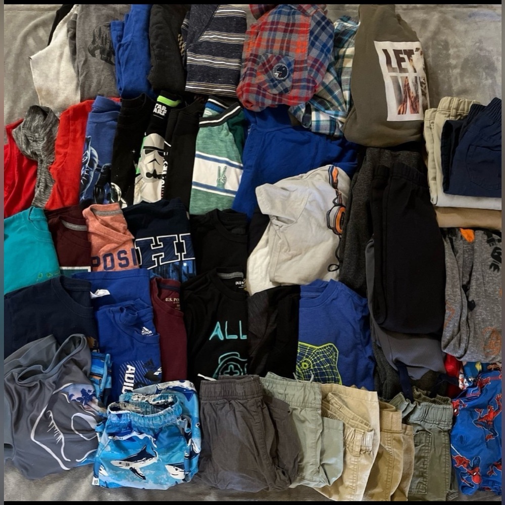 51 piece boys size 6/7 clothing bundle